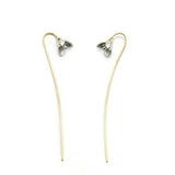 925 Silver Magnolia Flowers Earrings For Women