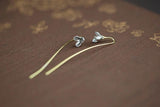 925 Silver Magnolia Flowers Earrings For Women