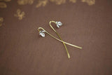 925 Silver Magnolia Flowers Earrings For Women