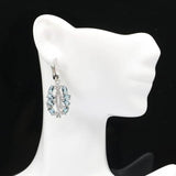 Romantic Violet Tanzanite London Topaz CZ Silver Earrings