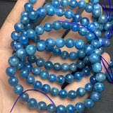 Natural Apatite Bead Bracelet 6mm 8mm 10mm Round Bead 18cm