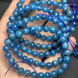 Natural Apatite Bead Bracelet 6mm 8mm 10mm Round Bead 18cm