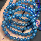 Natural Apatite Bead Bracelet 6mm 8mm 10mm Round Bead 18cm