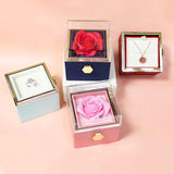Eternal Rose Flower Jewelry Box Wedding Gift Boxes