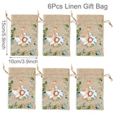6pcs Jungle Animals Candy Bags Safari Birthday Party Decoration