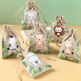 6pcs Jungle Animals Candy Bags Safari Birthday Party Decoration