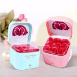 Soap Rose Flower Jewelry Gift Box Wedding Couple Packaging