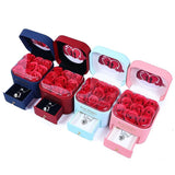 Soap Rose Flower Jewelry Gift Box Wedding Couple Packaging