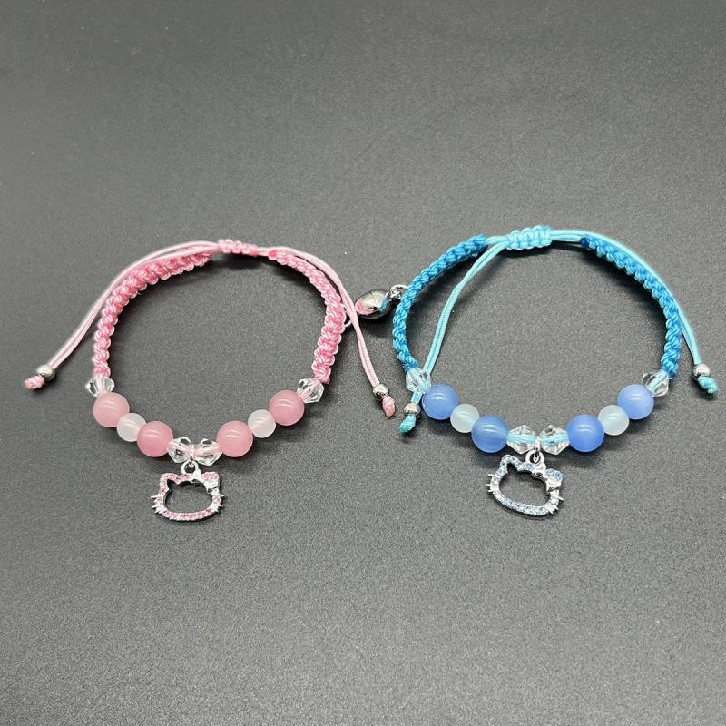 Cats Spider Friendship Bracelets for Bff Halloween Christmas Matching Rope Chain