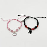 Cats Spider Friendship Bracelets for Bff Halloween Christmas Matching Rope Chain