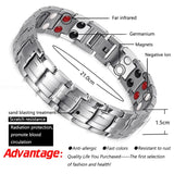 Healing FIR Magnetic Titanium Bio Energy Bracelet For Men Women