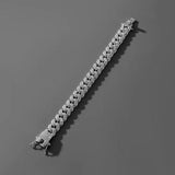 Cuban Link Chain Bracelets Rhinestone Iced Out Punk Wristband Jewelry Gift