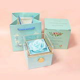 Rotating Soap Rose Flower Box for Wedding