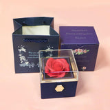 Rotating Soap Rose Flower Box for Wedding