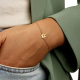 Custom Paw Print Name Bracelet Stainless Steel Cuff