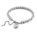 Personalized Engraved Heart Ashes Holder Cremation Bracelet