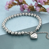 Personalized Engraved Heart Ashes Holder Cremation Bracelet
