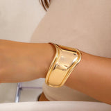 Punk Metal Wide Bracelet Vintage Rock Bangle HipHop Jewelry