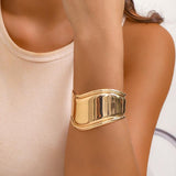 Punk Metal Wide Bracelet Vintage Rock Bangle HipHop Jewelry