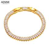 6mm CZ Crystal Charm Bracelets Stainless Steel Bohemian Beach Bracelet