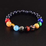 Solar System Universe Chakra Bracelet Men Women Jewelry
