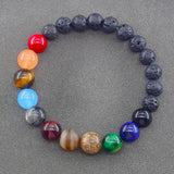 Solar System Universe Chakra Bracelet Men Women Jewelry