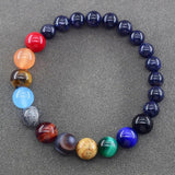 Solar System Universe Chakra Bracelet Men Women Jewelry