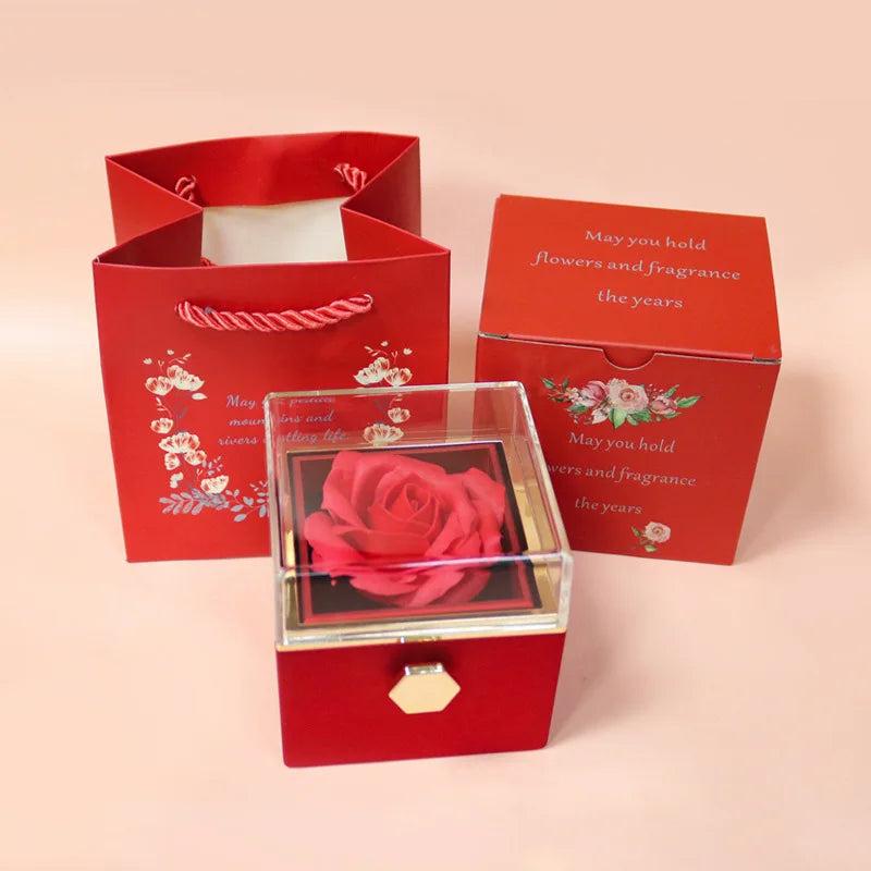 Eternal Rose Box Jewelry Storage Wedding Gift Box