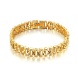 Chunky Mens Hand Chain Bracelets Gold/Silver Link Bracelet For Men
