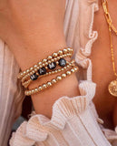 Uworld Bead Chain Bangle Bracelet Waterproof Jewelry Statement Golden
