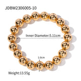 Uworld Bead Chain Bangle Bracelet Waterproof Jewelry Statement Golden