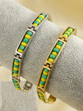 Waterproof Stainless Steel Beaded Bracelet 18k Plated