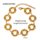 Youthway Circle Bracelet 18K Plated Stainless Steel for Women