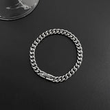 Classic Stainless Steel Cuban Link Bracelet for Men Women
