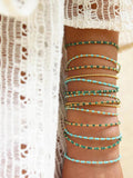 3mm Natural Stone Beaded Bracelet for Women Boho Beach Style Jewelry