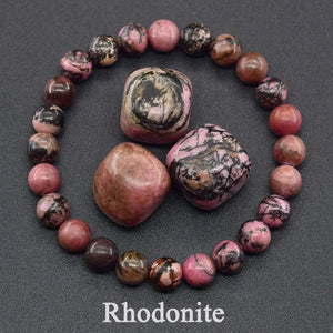 Indian Agate Beaded Women Bracelet with Tourmaline Crystal Energy Healing