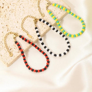 Religious Orula Beads Amulet Yellow Green Boho Small Outing Decoration Women
