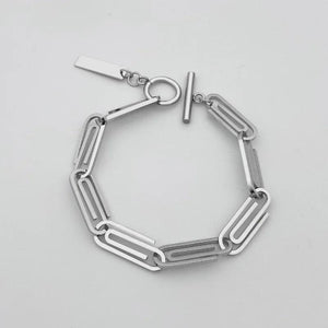 Titanium Steel Geometric Bracelet Retro Paper Clip Temperament