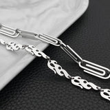 Titanium Steel Geometric Bracelet Retro Paper Clip Temperament