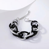 Punk Twisted Chunky Chain Bracelets for Women Boho Big Thick Iron Link Bracelet