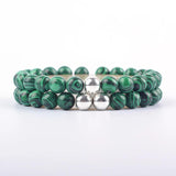 Malachite Bead Bracelet Women Magnetic Health Healing Jewelry