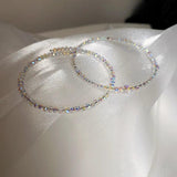2PCS Colorful Crystal Bracelet Set Sweet Jewelry