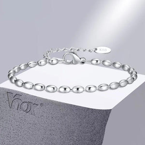 3mm Beads Chain Bracelet for Women, Stainless Steel Wristband
