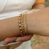 3mm Beads Chain Bracelet for Women, Stainless Steel Wristband