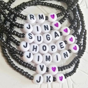 BTS Bracelet Amry Seed Beads Letter Bracelet for Women