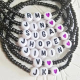 BTS Bracelet Amry Seed Beads Letter Bracelet for Women