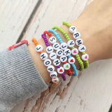 BTS Bracelet Amry Seed Beads Letter Bracelet for Women