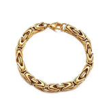 6mm Hip Hop Titanium Steel Men's Bracelet Stainless Steel Chain