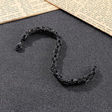 6mm Hip Hop Titanium Steel Men's Bracelet Stainless Steel Chain
