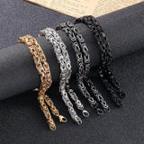 6mm Hip Hop Titanium Steel Men's Bracelet Stainless Steel Chain